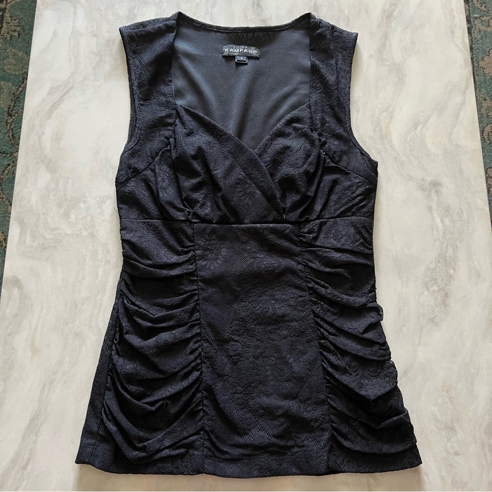 Rampage corset style Black top - Small